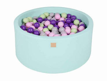 Ballenbak Rond 300 ballen 90x40 cm Mint: Roze, Grijs, Violet, Licht Groen